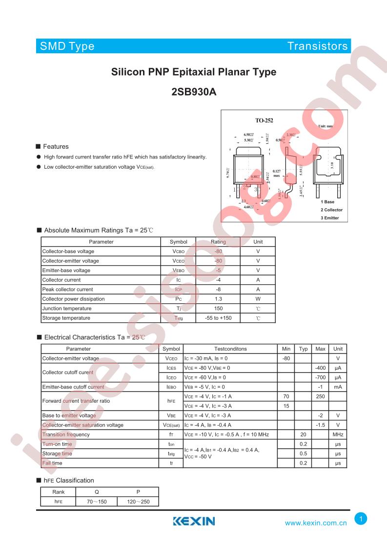 2SB930A