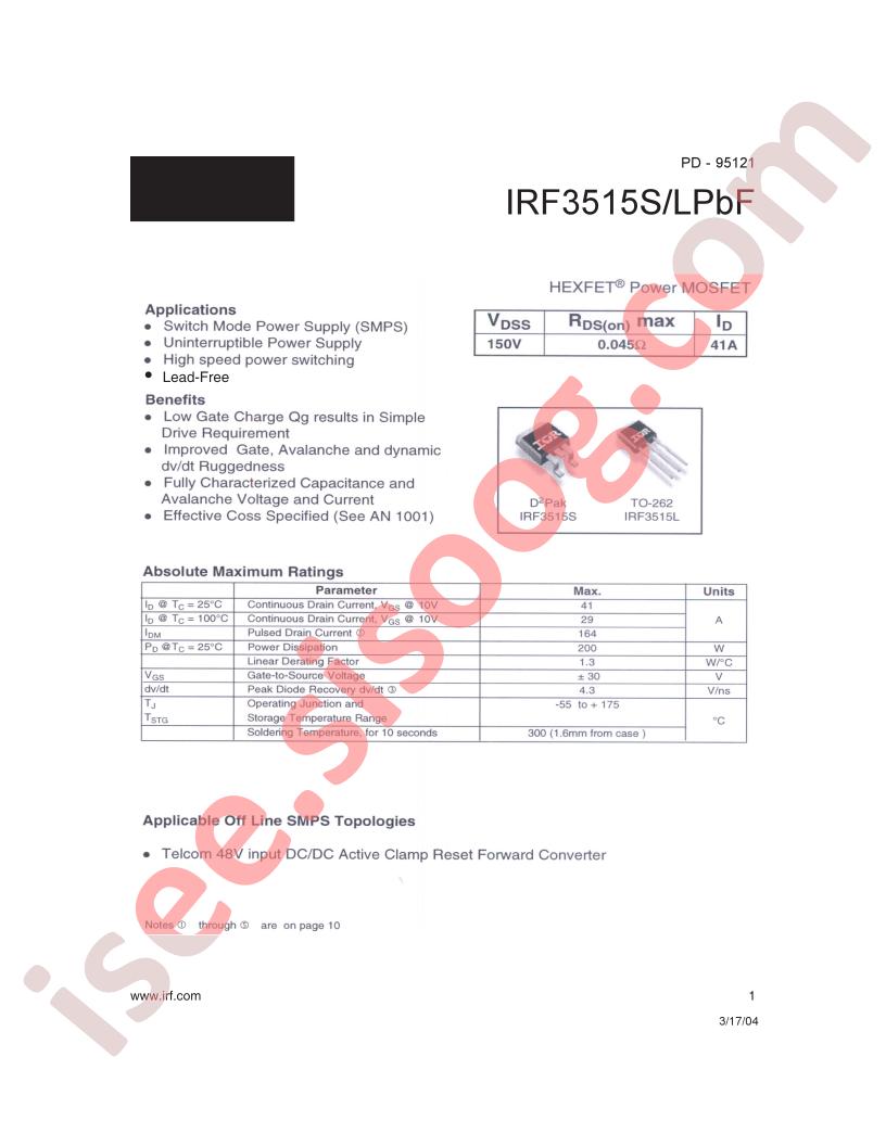 IRF3515SPBF