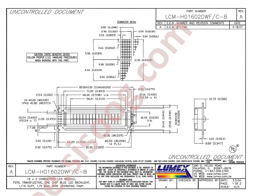 LCM-H01602DWF-C-B