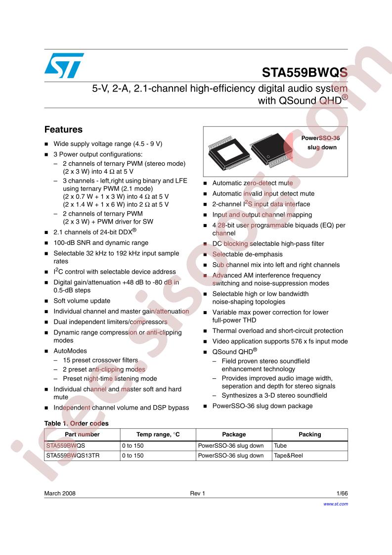 STA559BWQS13TR