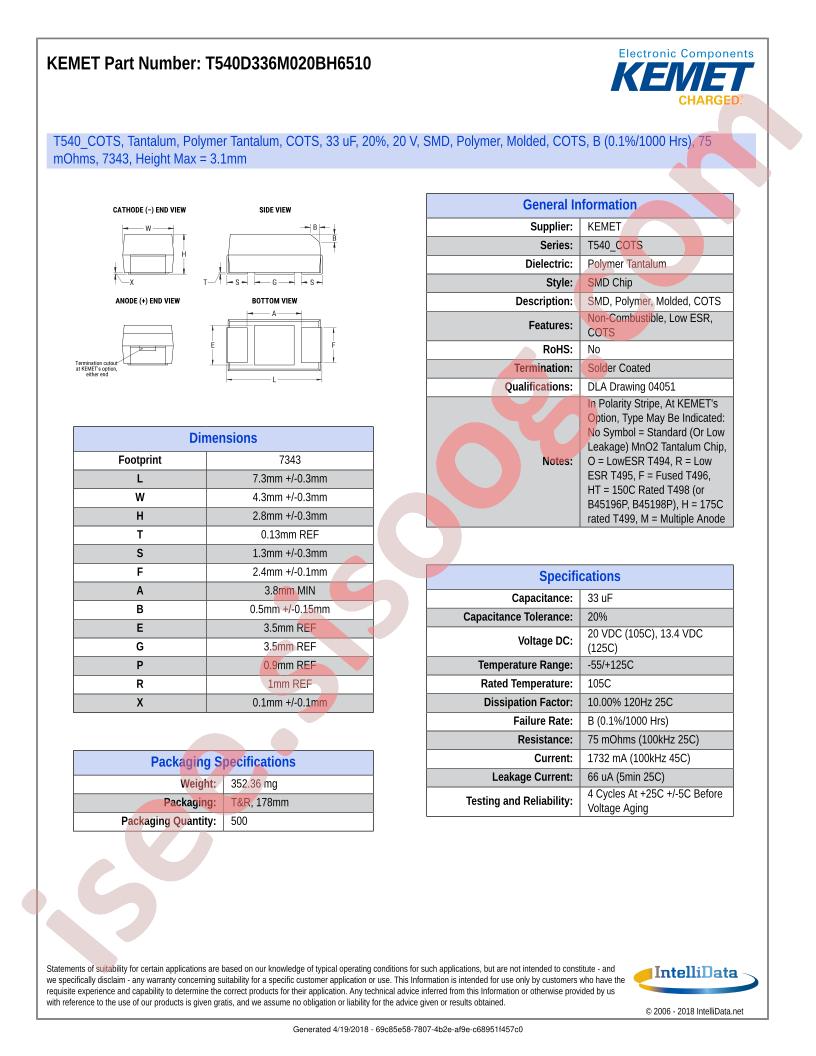 T540D336M020BH6510