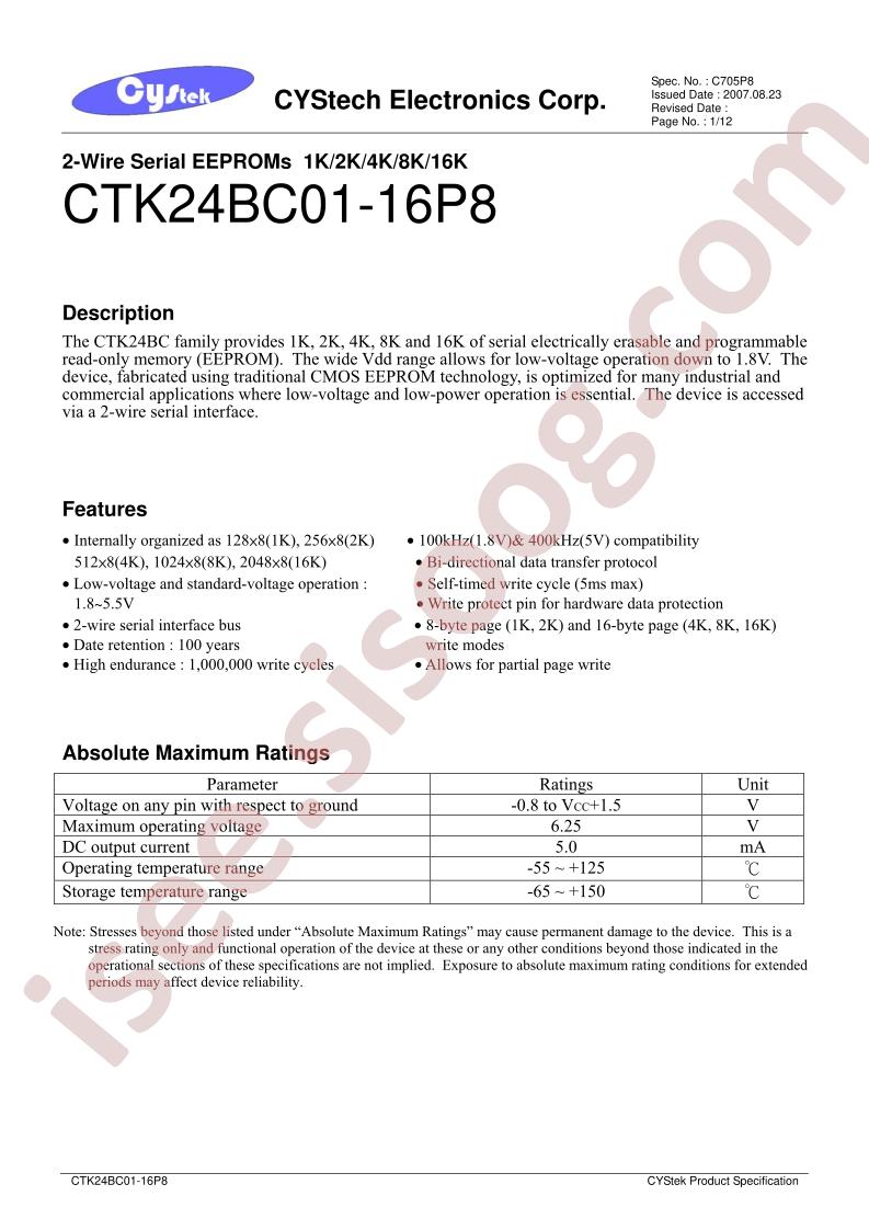 CTK24BC01-16P8