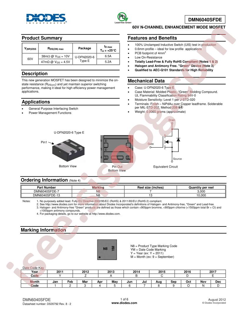 DMN6040SFDE-13