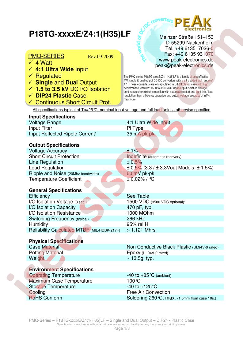 P18TG-4815Z41LF