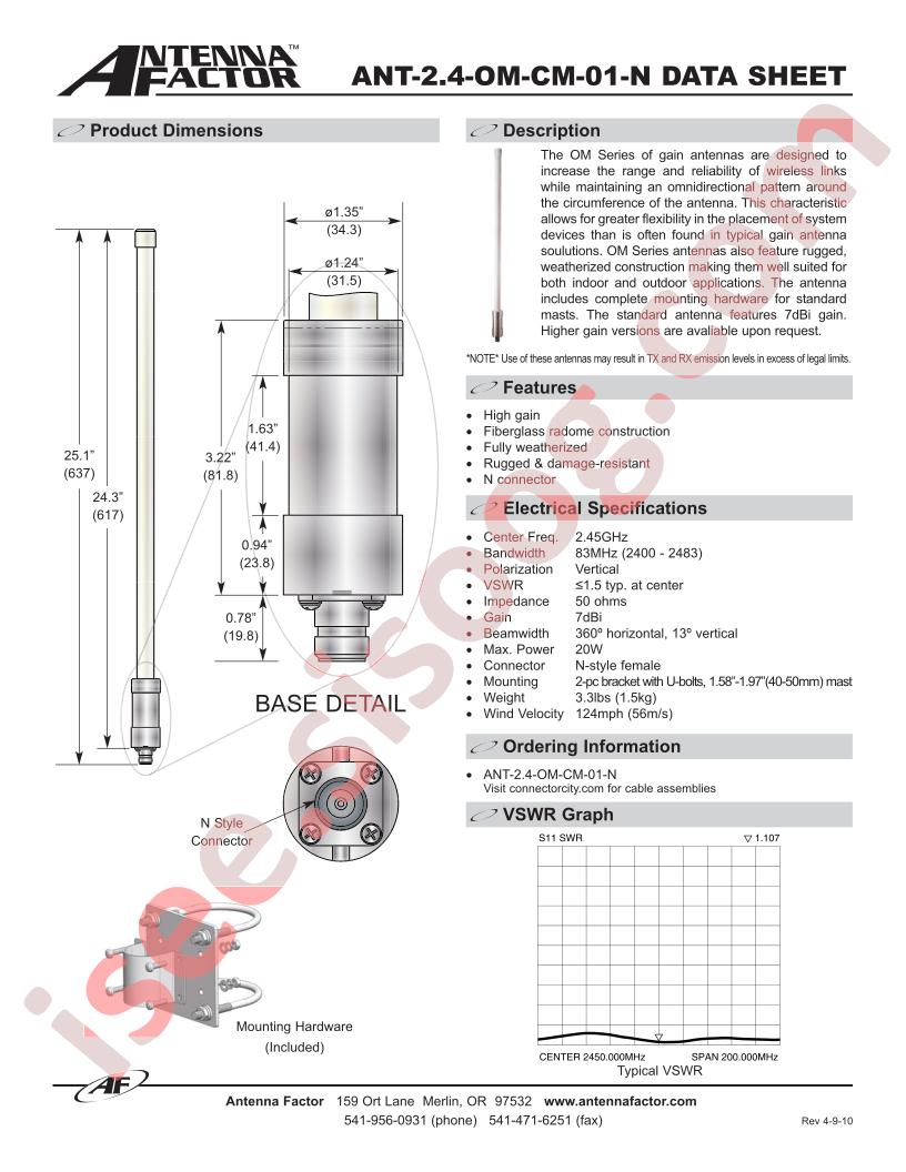 ANT-2.4-OM-CM-01-N