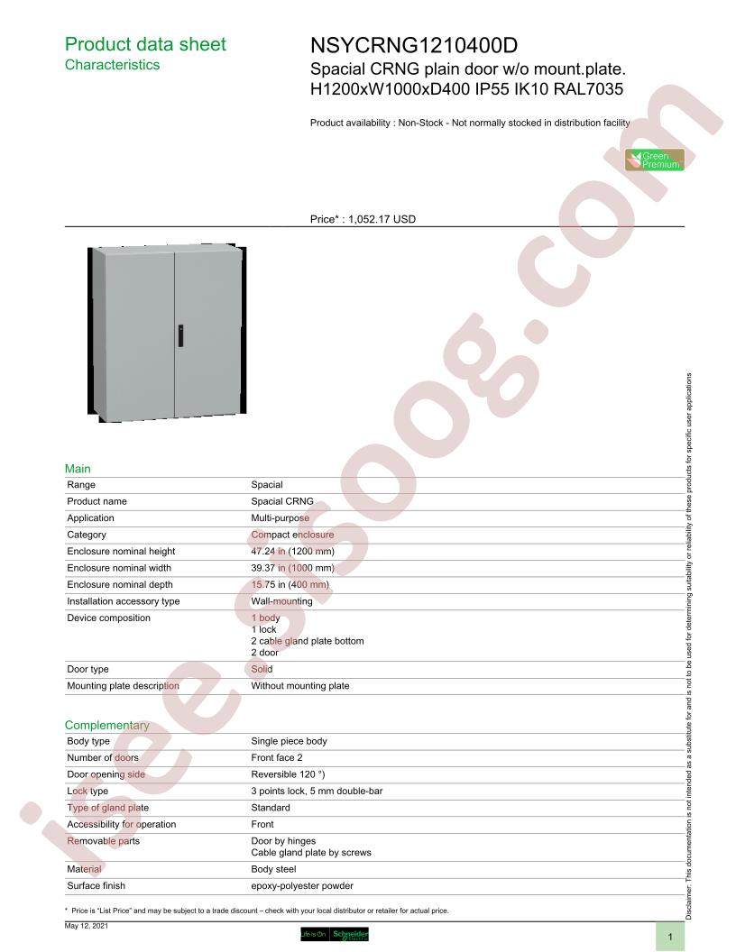 NSYCRNG1210400D