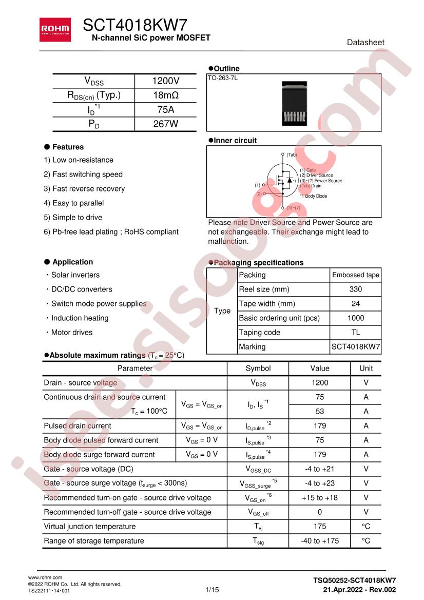 SCT4018KW7