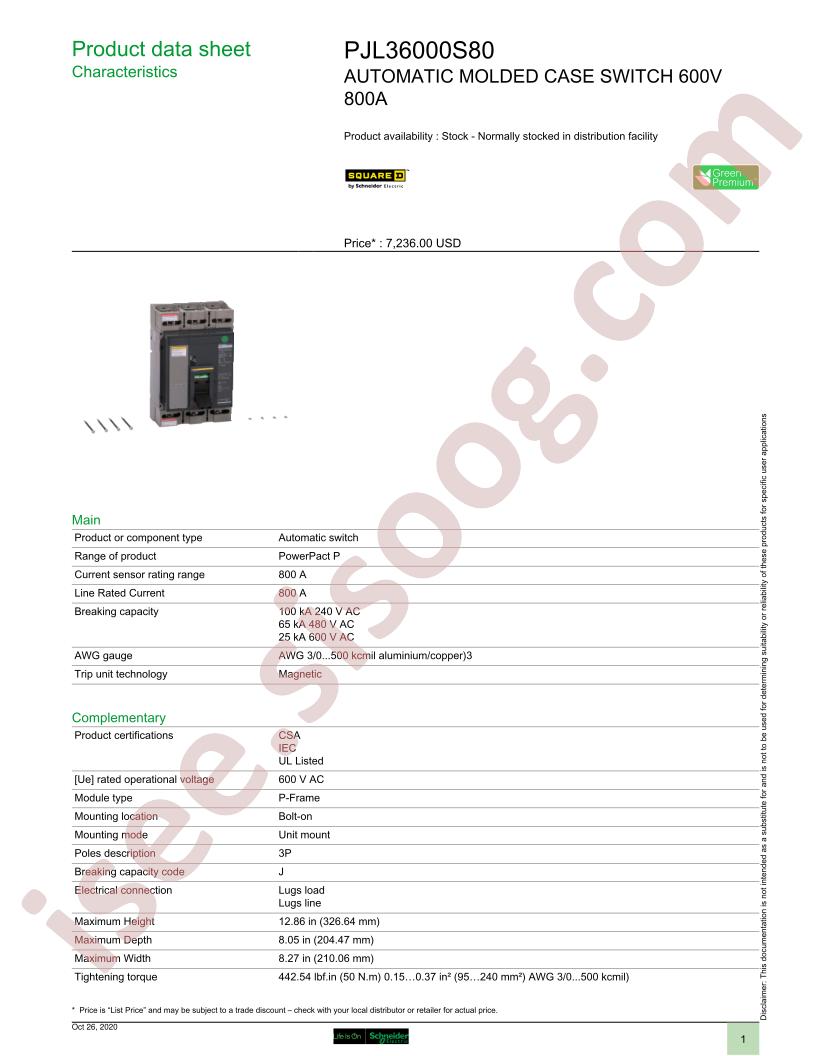 PJL36000S80