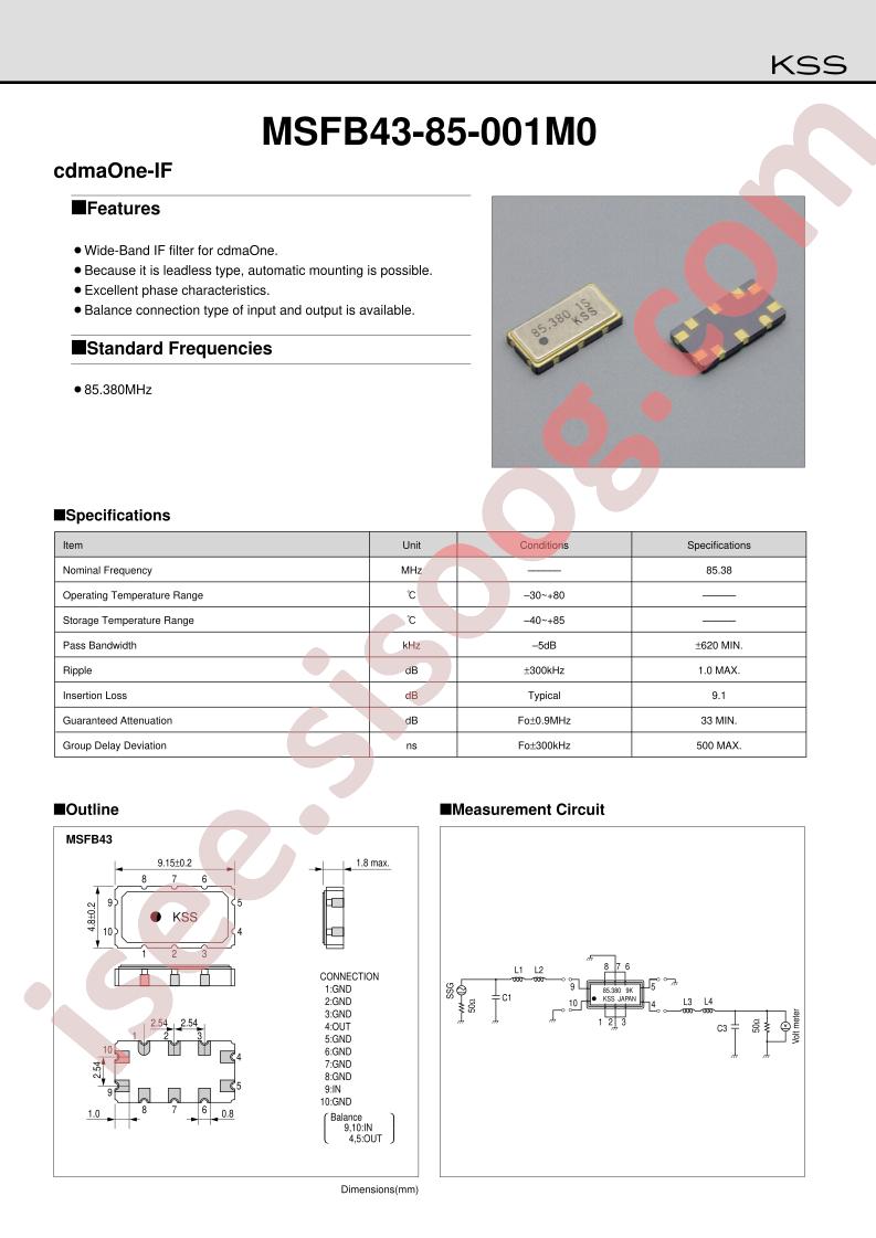 MSFB43-85-001M0