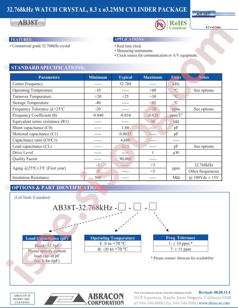 AB38T-32.768KHZ-B-7