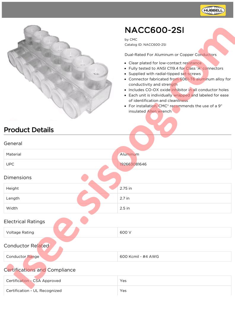 NACC600-2SI