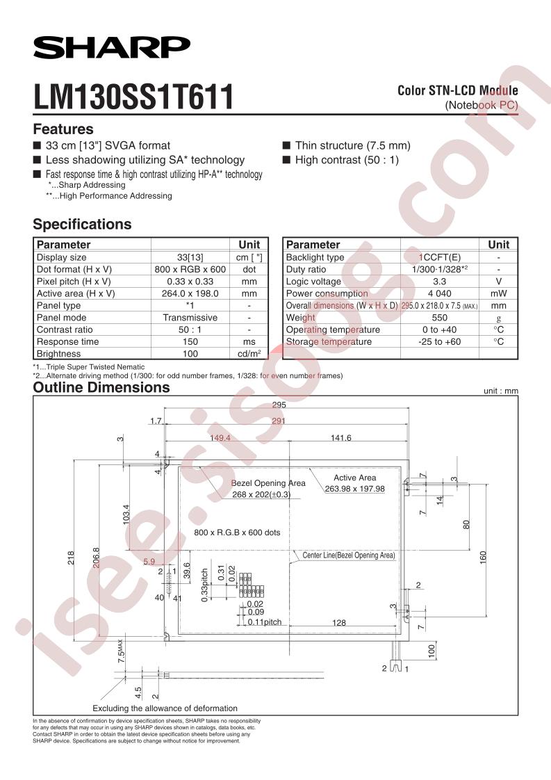 LM130SS1T611