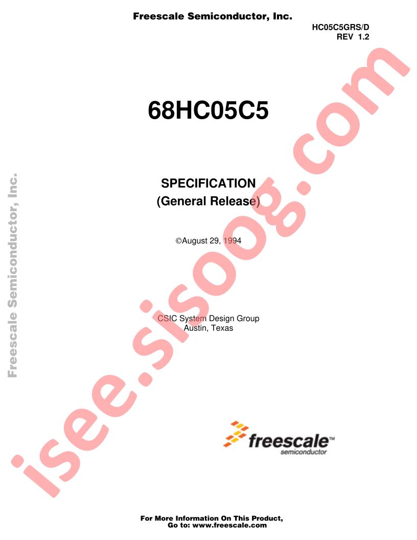 68HC05C5