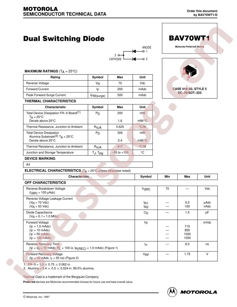 BAV70WT1