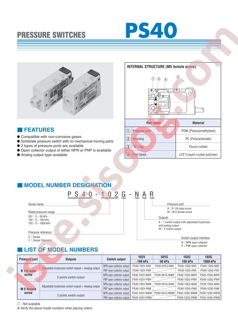 PS40-501G-NWM