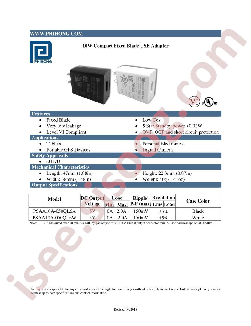 PSAA10A-050QL6A