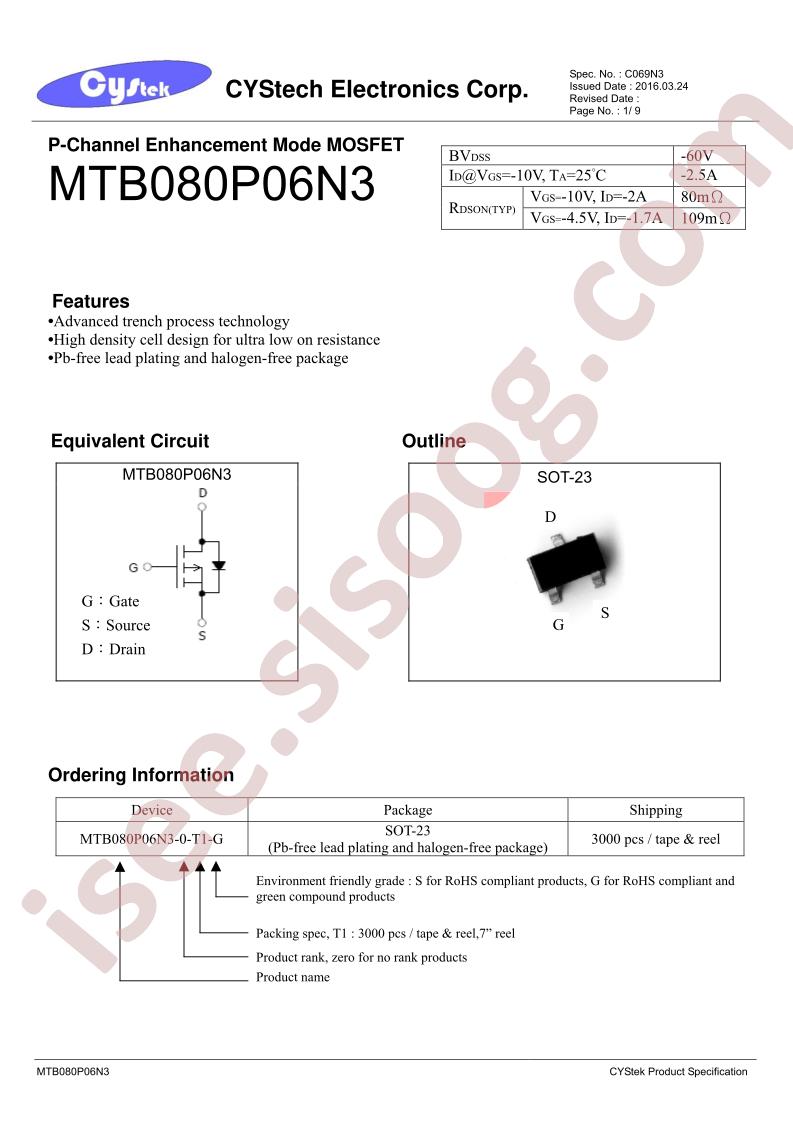 MTB080P06N3