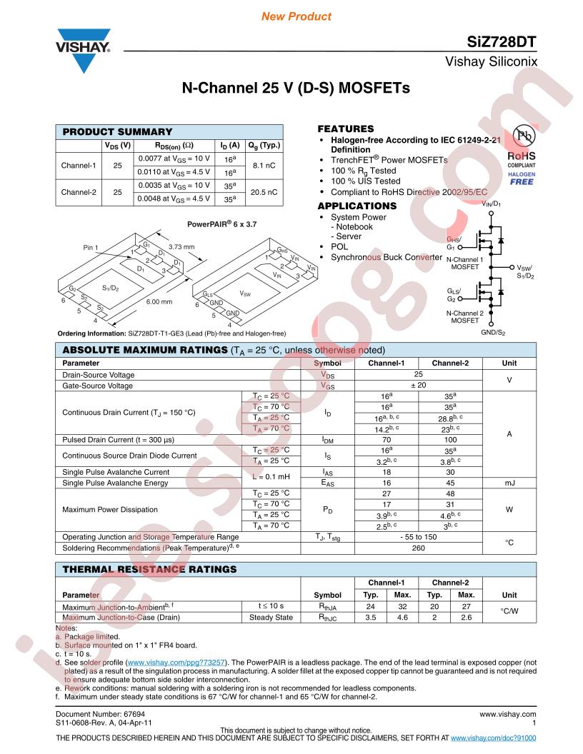 SIZ728DT-T1-GE3