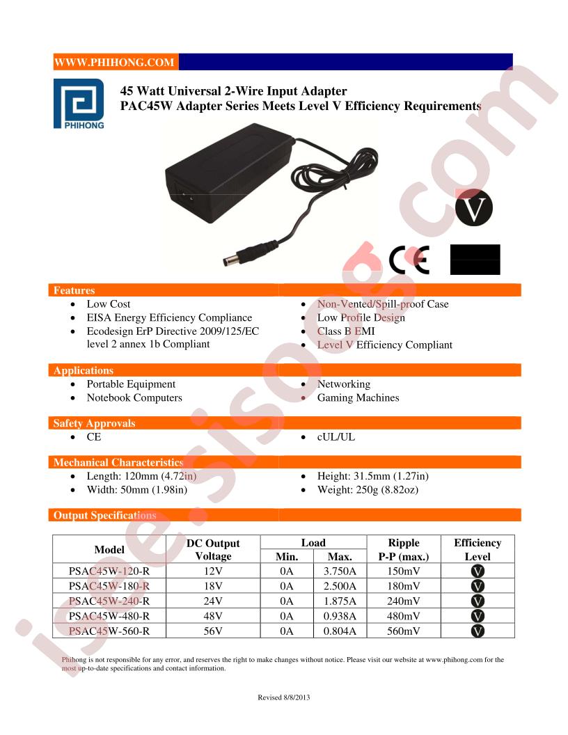 PSAC45W-180-R