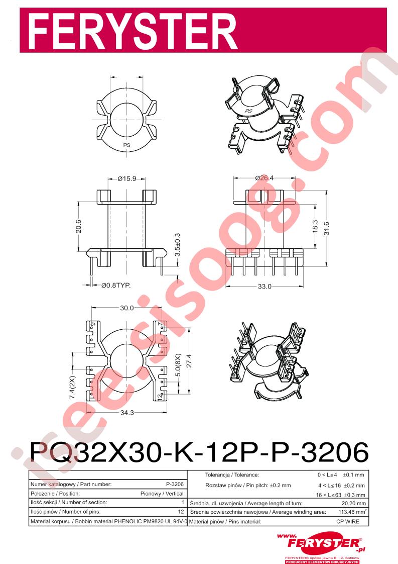 PQ32X30-K-12P-P-3206