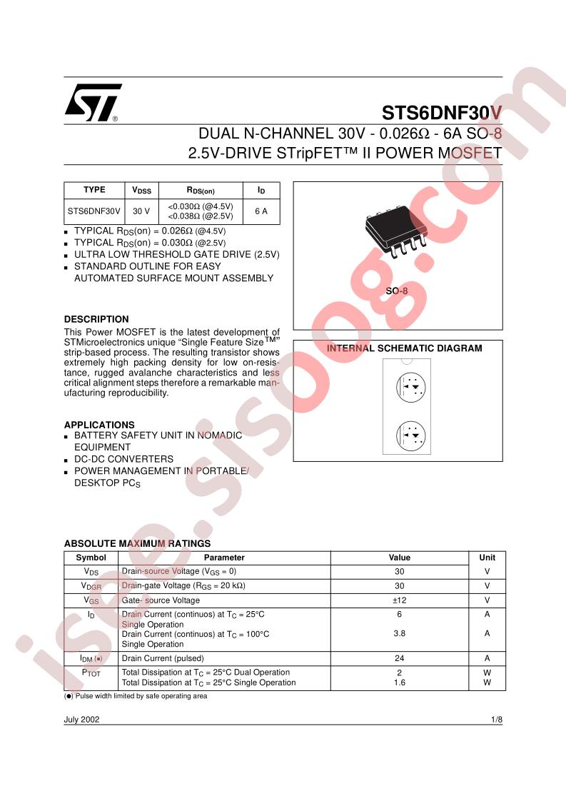 STS6DNF30V