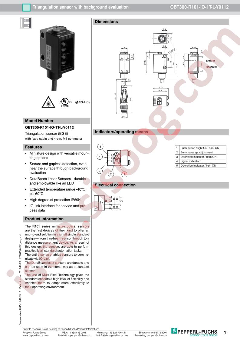 OBT300-R101-IO-1T-L-Y0112