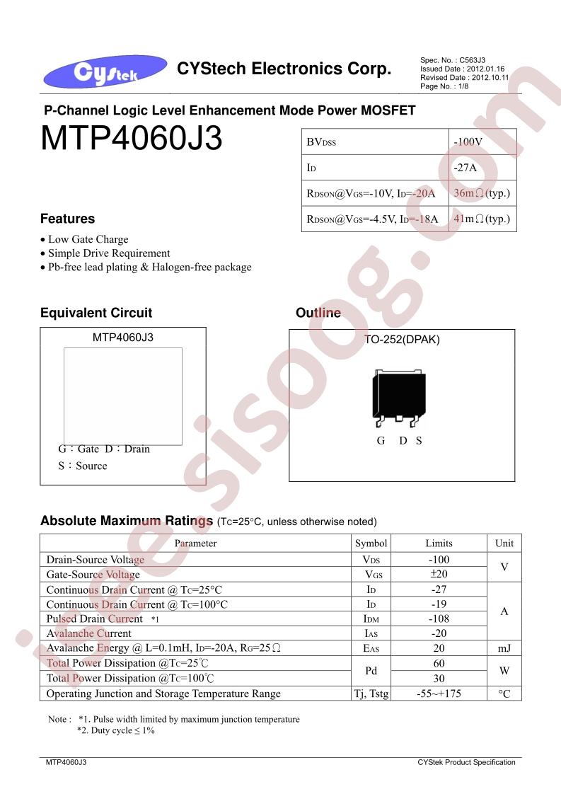 MTP4060J3