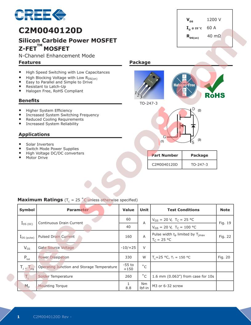 C2M0040120D