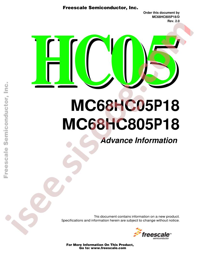 MC68HC805P18CP