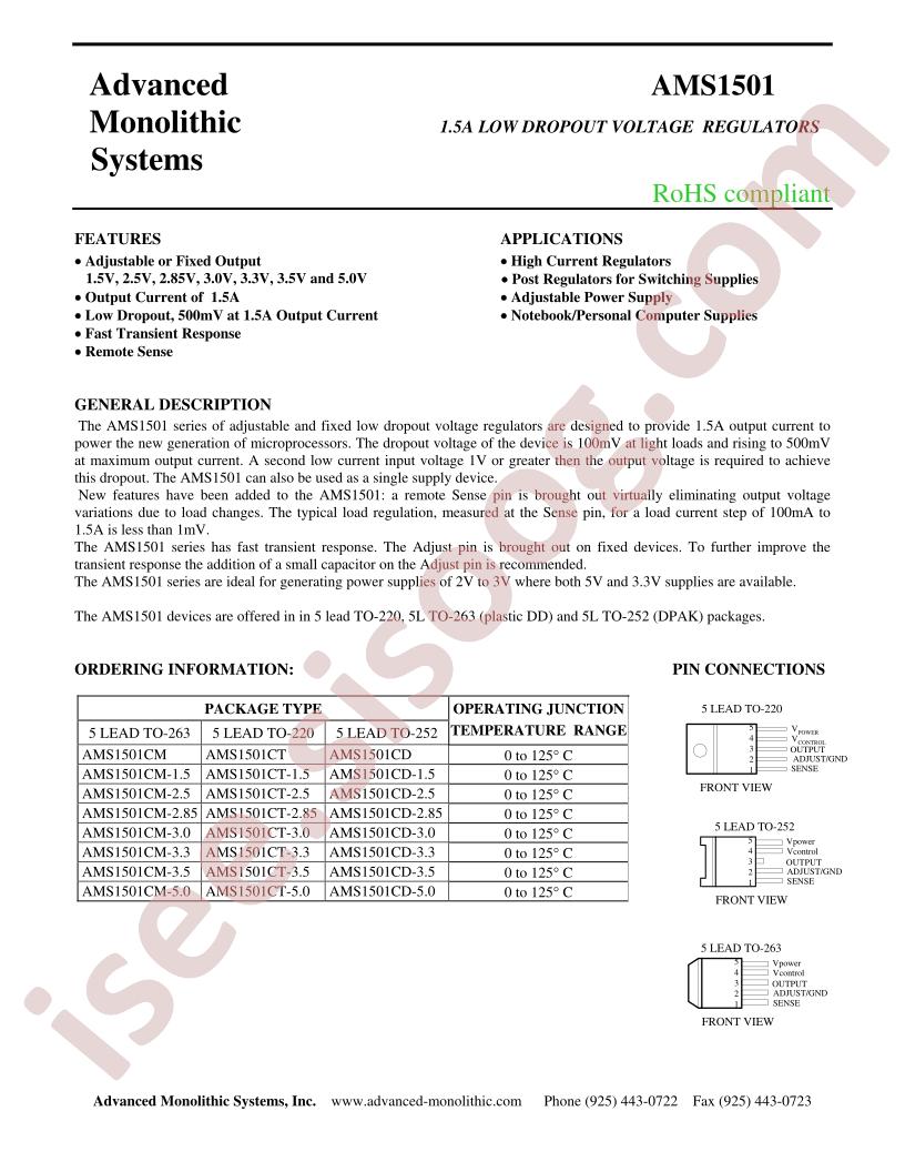 AMS1501CD-1.5