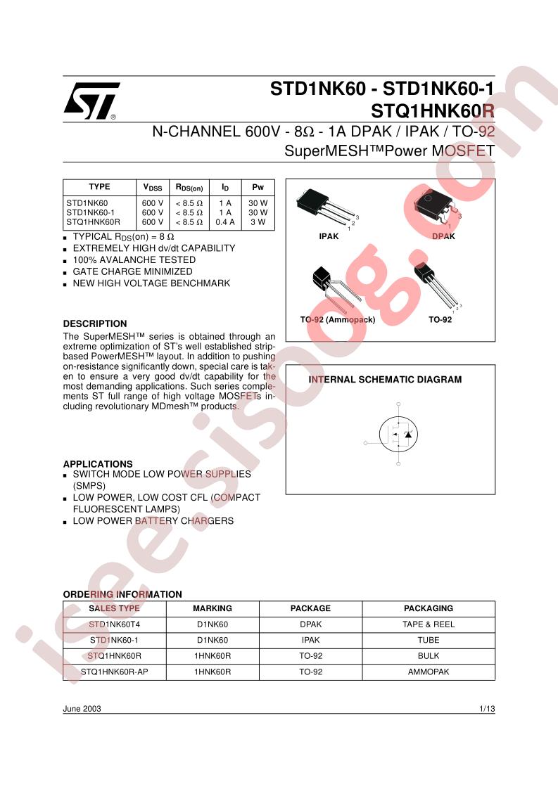 STD1NK60