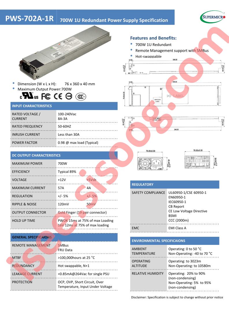 PWS-702A-1R