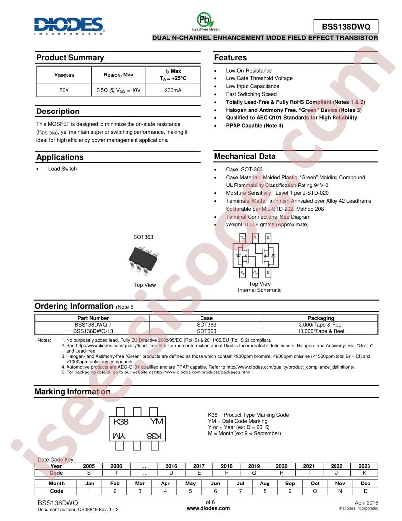 BSS138DWQ