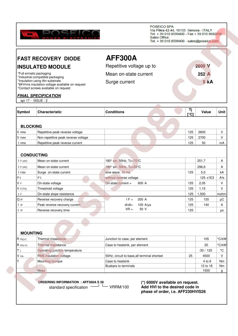 AFF300AS26