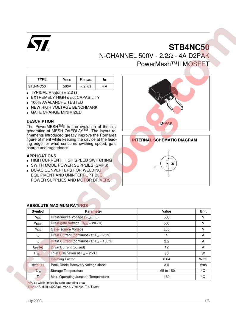 STB4NC50