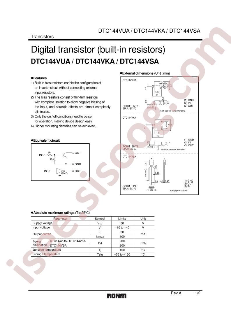 DTC144VUA