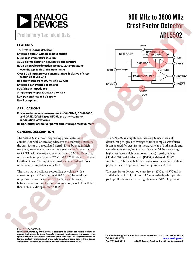 ADL5502ACBZ-P2