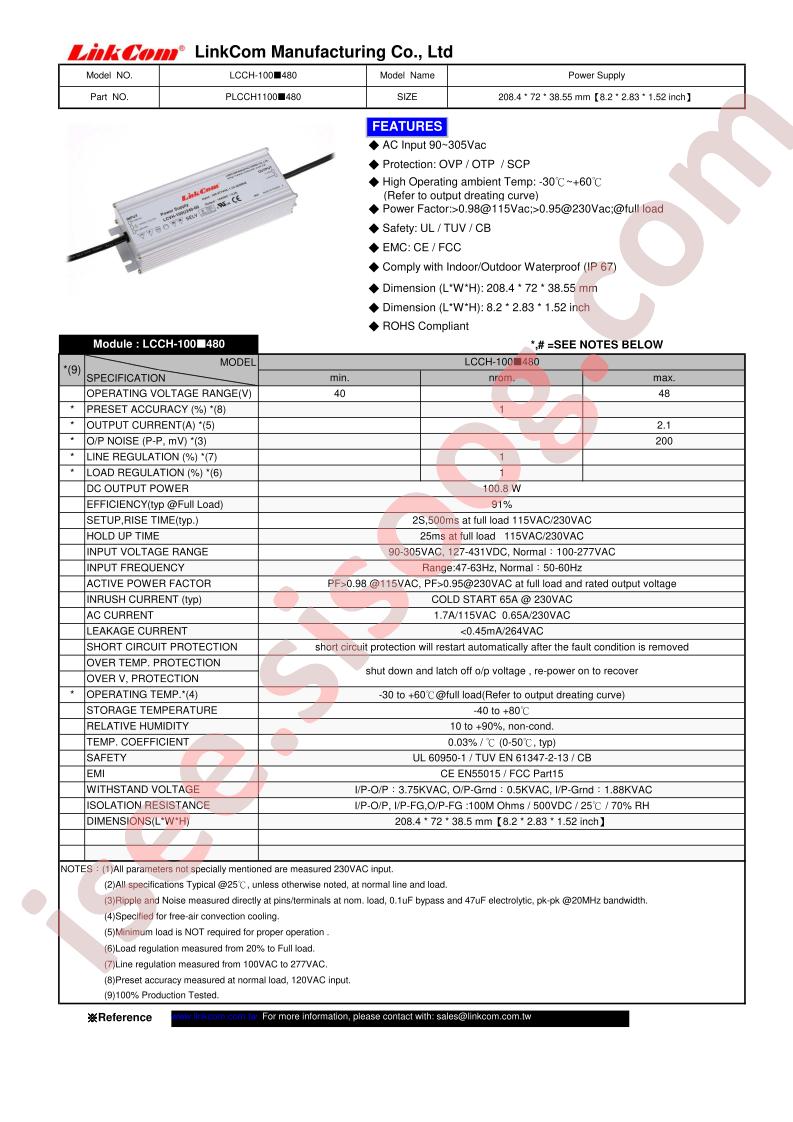 LCCH-100X480