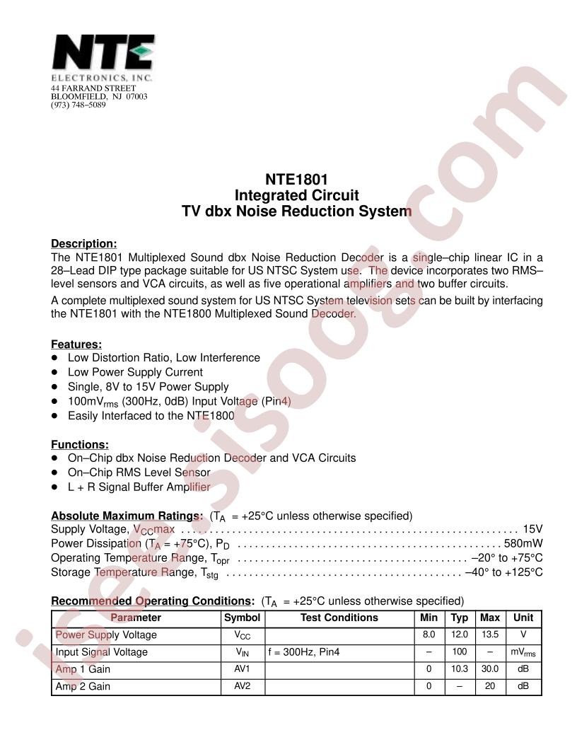 NTE1801