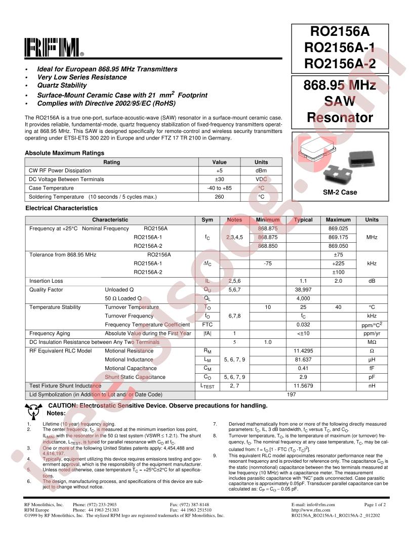 RO2156A