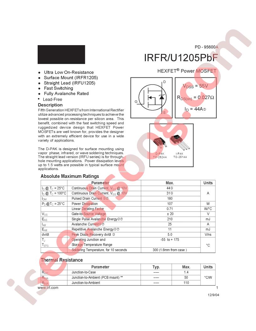 IRFR1205PBF