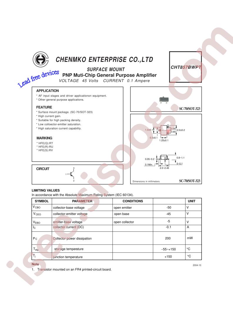 CHT857BWPT