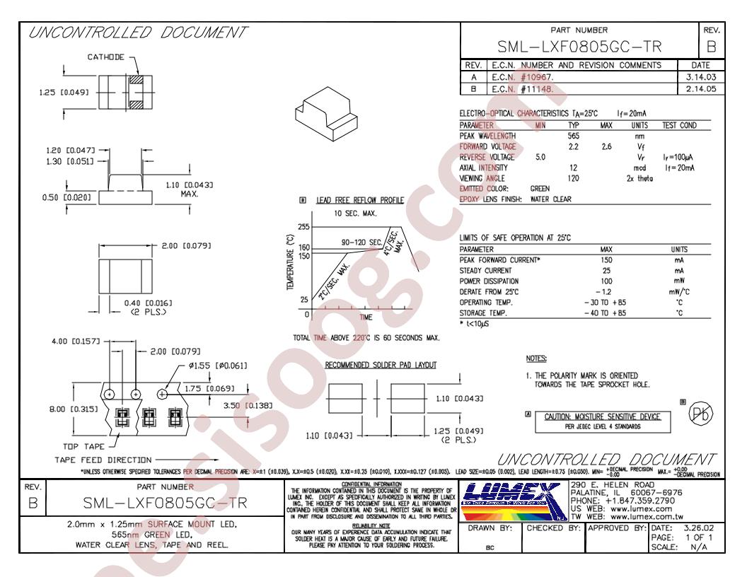 SML-LXF0805GC-TR