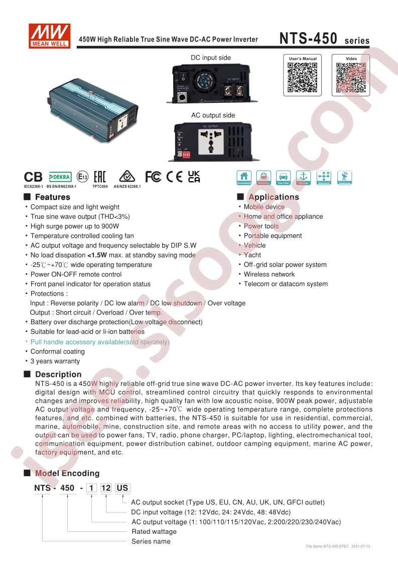 NTS-450-112GFCI