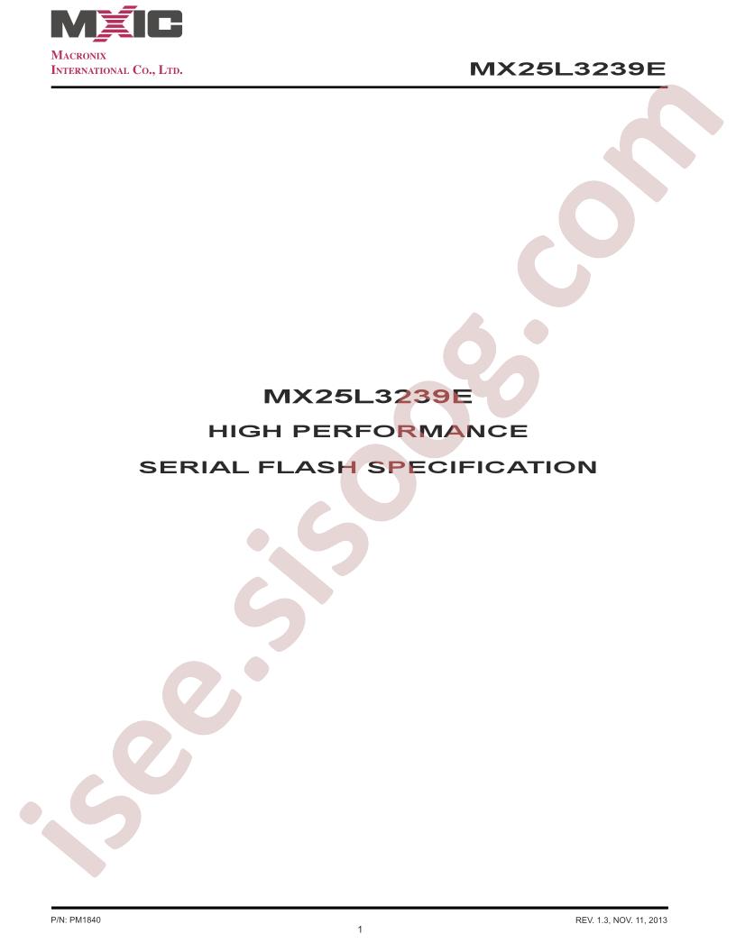 MX25L3239E