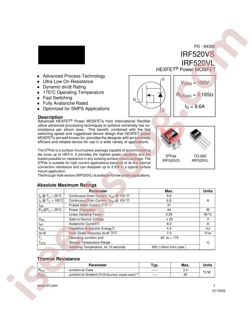 IRF520VL