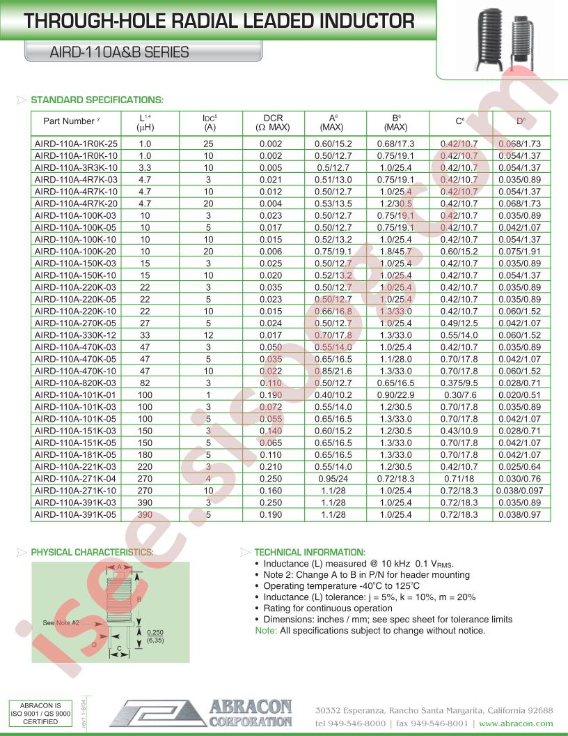 AIRD-110A-820K-03