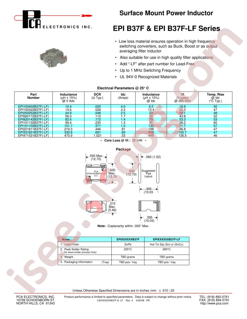 EPI250252B37F-LF