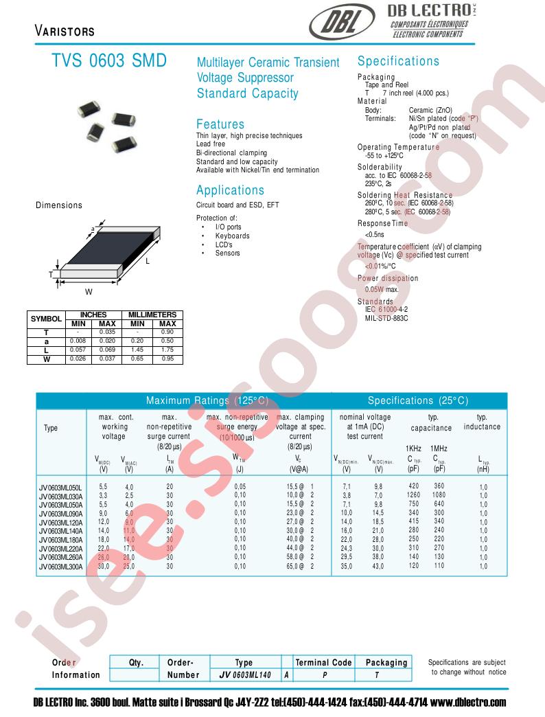 JV0603ML260A