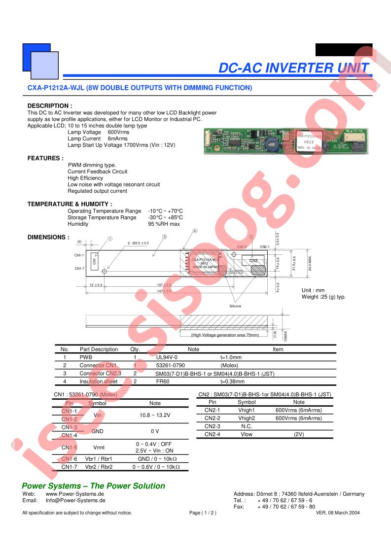 CXA-P1212A-WJL